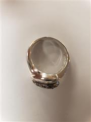 VINTAGE ATASAY KUYU MCULULC STERLING SILVER OPAL RING SIZE: 7 - 5GM